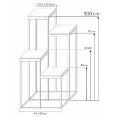 Modern virág Loft Ezüst fák BLAT 080 / K- 12- 4K- 100SD