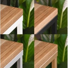 Moderne blomsterbed loft sølv trebord topp 080 / k-12-4k-100sd