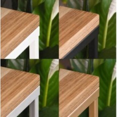 Moderno tavolo da aiuola in argento in legno argento 080 / k-12-4K-100SD