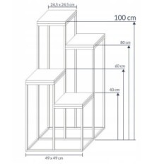 Modern Blomsterbädd Loft Golden Trä Table Top 110 / K-12-4K-100ZD