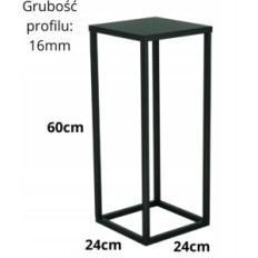 Moderne blomsterbed Loft Black Simple 16 152 / K-16-1P-60C