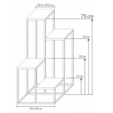 Modern flowerbed Loft White Simple 12 009 / K-12-4K-75B