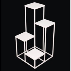 Moderné kvetinové loft biele jednoduché 12 009 / K-12-4K-75b