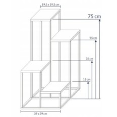 Modern Flowerbed Loft Gold Enostavo 12 099 / K-12-4K-75Z