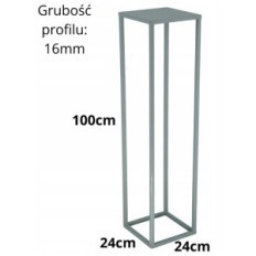 Modern Flowerbed Loft Zilver 185 / K-16-1P-100S