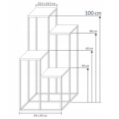 Moderni cvjetni loft bijelo je jednostavno 12 010 / K-12-4k-100b