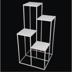 Moderne bloembed loft zilver eenvoudig 12 070 / K-12-4K-100S