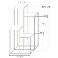 Kaasaegne lillepeenra loft kuldne lihtne 12 100 / k-12-4K-100z