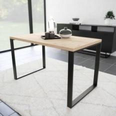 Simple-6x2 jambe à table 80x72cm Metal Black X1 PCS.