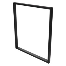 Απλό-4x2 πόδι στα 50x72cm πίνακα Metal Black X1 PC.