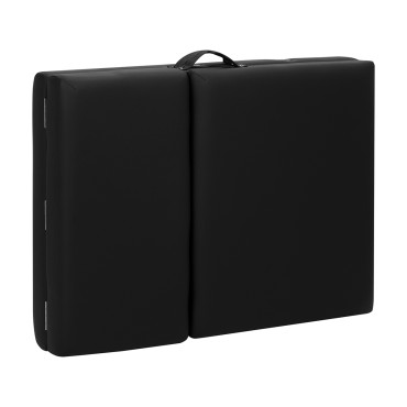BALANCE houten inklapbare massagetafel 3 segmenten 190x70 zwart
