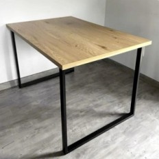 Απλό-4x2 Leath στο τραπέζι 40x72cm Μεταλλικά μαύρα X1 PC.