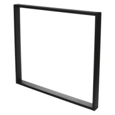 Yksinkertaiset-6x2 jalat taulukkoon 50x72cm metalli musta X2 kpl.