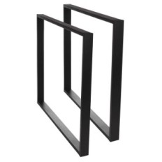 Simple-6x2 poten aan de 80x72cm tafel metalen zwarte X2-pc's.