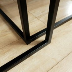 Semplice tavolino da caffè semplice-16m + L Set di quercia nera in metallo