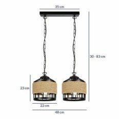 Colosseum 2 must rippuva lamp