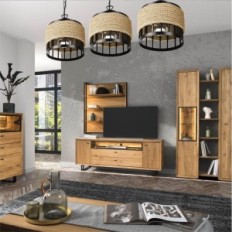Colosseum 3 Pendant lamp Black strip