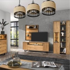 Colosseum 3 Pendant lamp Black strip