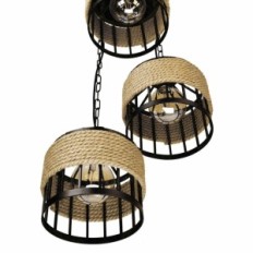 Colosseum 3 black hanging lamp