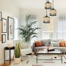 Colosseum 3 black hanging lamp