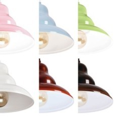 Lampada a sospensione Bulma 1 - industriale, metallo, bianco 1xe27