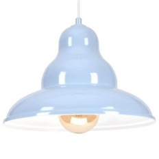 BULMA 1 Lampa wisząca - Industrialna, metalowa, niebieska 1xE27