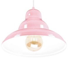 Bulma 1 suspension - industriel, métal, rose 1xe27