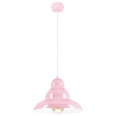 Bulma 1 Hanging lamp - Industrial, Metal, Pink 1xe27