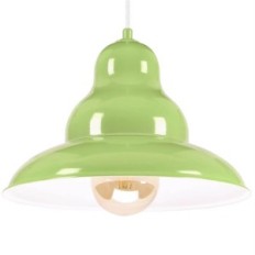 Bulma 1 piekaramā lampa - rūpnieciskais, metāls, zaļš 1xe27