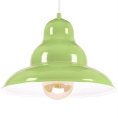 Bulma 1 piekaramā lampa - rūpnieciskais, metāls, zaļš 1xe27