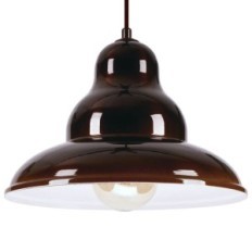 Bulma 1 Hængende Lampe - Industrial, Metal, Brown 1xe27