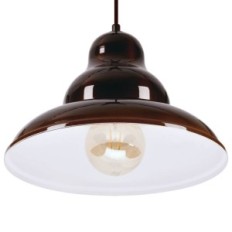 Bulma 1 Hængende Lampe - Industrial, Metal, Brown 1xe27