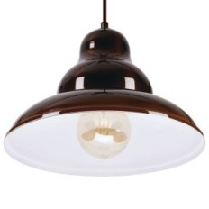 Bulma 1 lâmpada suspensa - industrial, metal, marrom 1xe27