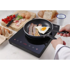 Hordozható indukciós tűzhely érintőképernyős 1 fekete vonal Wednce. 22 cm 2000 - Hendi 239391