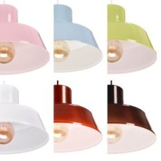 Polly 1 Závěsná lampa - průmyslová, kovová, zelená 1xe27