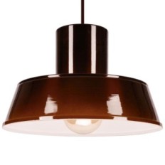 Polly 1 Hanging Lamp - Industrial, Metal, Brown 1xe27