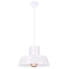 POLLY 1 Lampa wisząca - Industrialna, metalowa, biała 1xE27