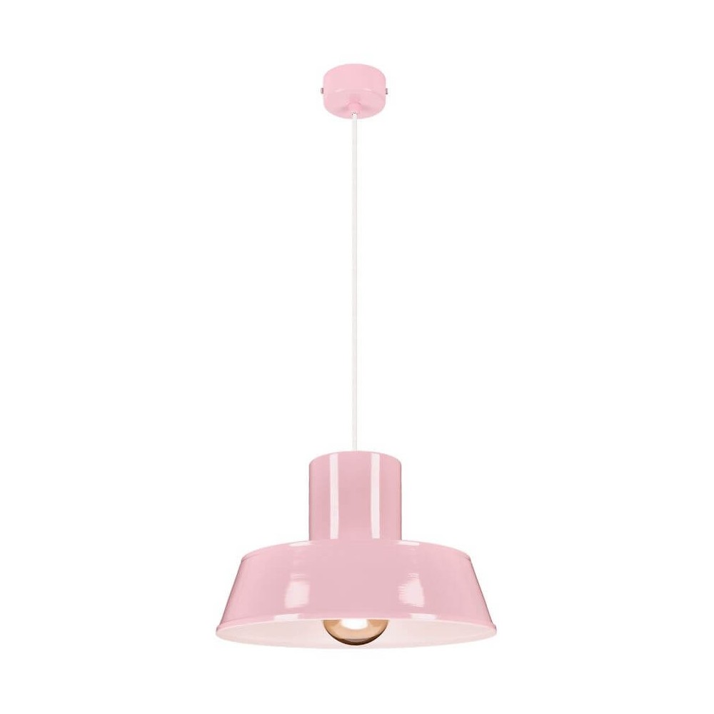 Polly 1 hengelampe - industrielle, metall, rosa 1xe27