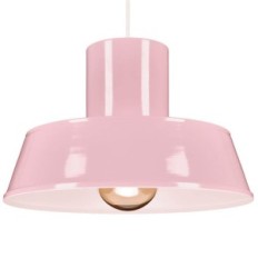 Polly 1 Hanging Lamp - Industrial, Metal, Pink 1xe27