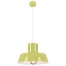 Polly 1 Hanging Lamp - Industrial, Metal, Green 1xe27