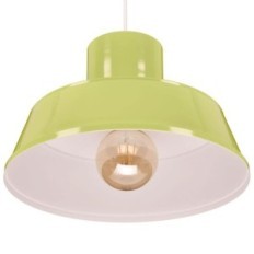 Polly 1 lâmpada suspensa - industrial, metal, verde 1xe27