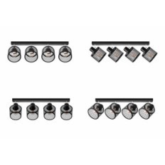 Basket 4 Ceiling and Wall Lamp - Industrial, Metal, 4xe27