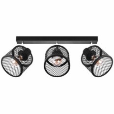 BASKET 3 Lampa sufitowo-ścienna - Industrialna, metalowa, 3xE27
