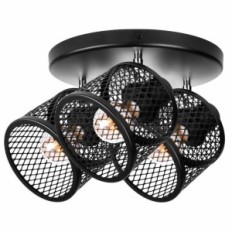 Kurv 3 loftslampe - industrielle, metal, 3xe27