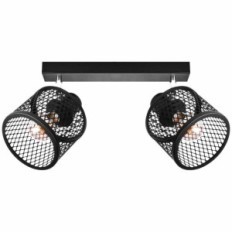 Grozs 2 Griestu un sienas lampa - rūpnieciskais, metāls, 2xe27