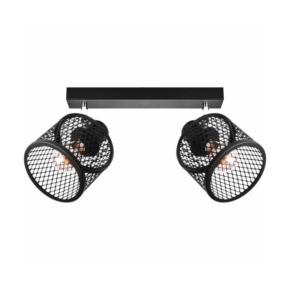 Mand 2 Plafond en wandlamp - industrieel, metaal, 2xe27