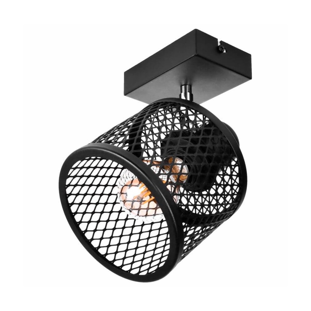 Basket 1 Ceiling-Wall Lamp - Industrial, Metal, 1xe27