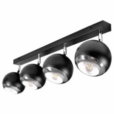 Olaf 4 punktu lampa melna