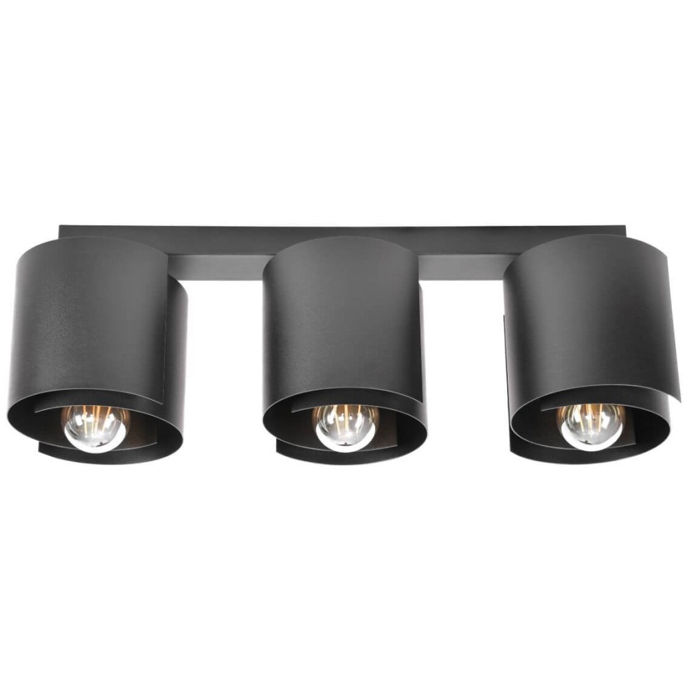 HUGO 3 zwarte plafondlamp