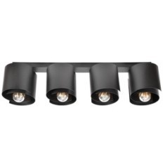 Hugo 4 black ceiling lamp